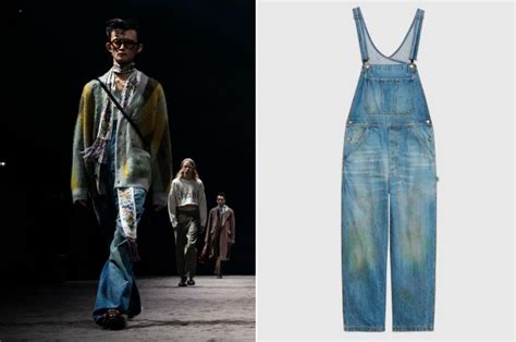 new gucci overalls|gucci jeans jacket modern.